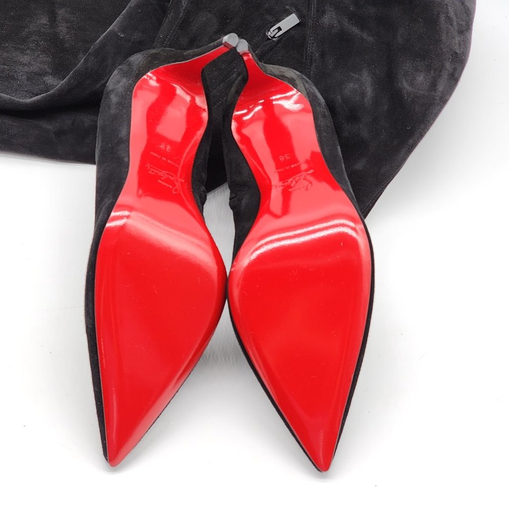 Christian Louboutin Kate Botta Alta Pointed Toe Over the Knee Suede Boot 38 - Picture 5 of 6